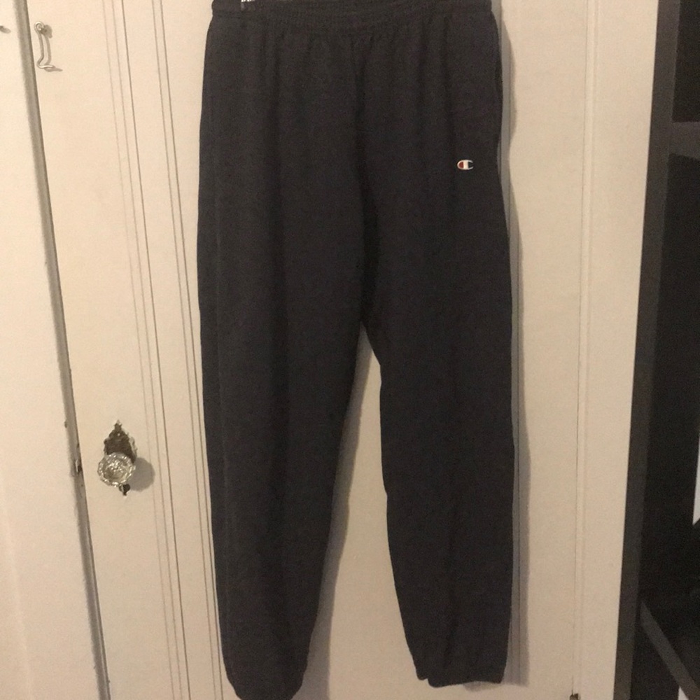 Men’s Champion Gray Blue Sweatpants